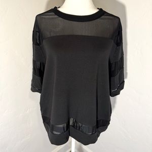 Alo Short Sleeve Sweatshirt with Mesh Cutouts